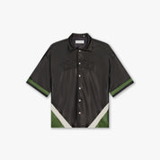 Croyez Logo Leather Shirt | Black