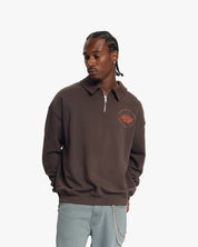 Croyez Le Galerie D'Art Half-Zip Sweater | Brown