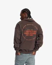 Croyez Le Galerie D'Art Half-Zip Sweater | Brown