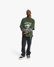 Croyez Layered Race T-Shirt | Forest Green