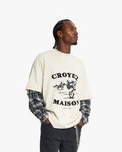 Croyez Layered Race T-Shirt | Light Beige