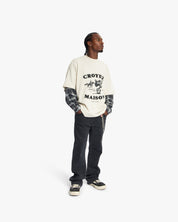 Croyez Layered Race T-Shirt | Light Beige