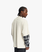 Croyez Layered Race T-Shirt | Light Beige