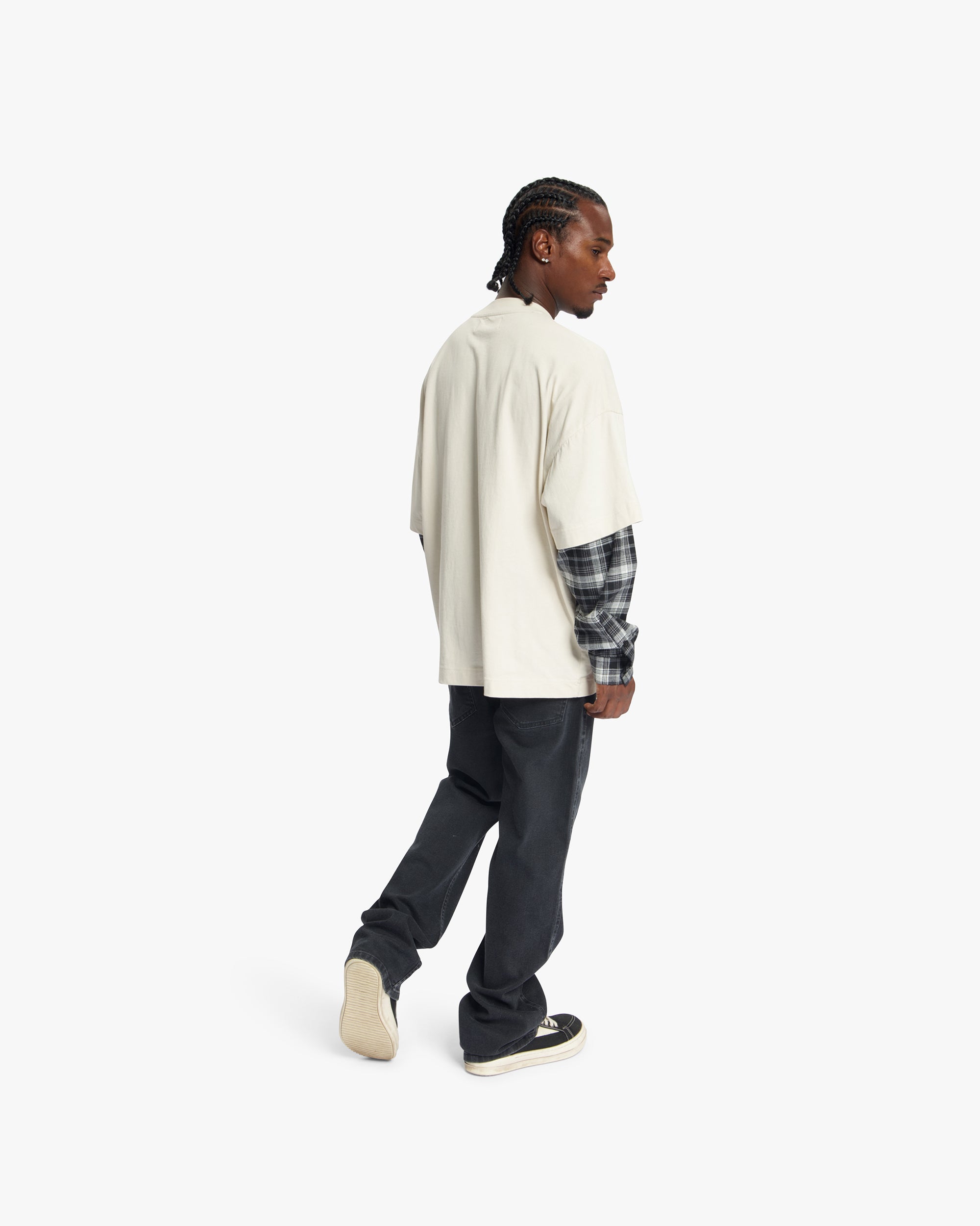 Croyez Layered Race T-Shirt | Light Beige