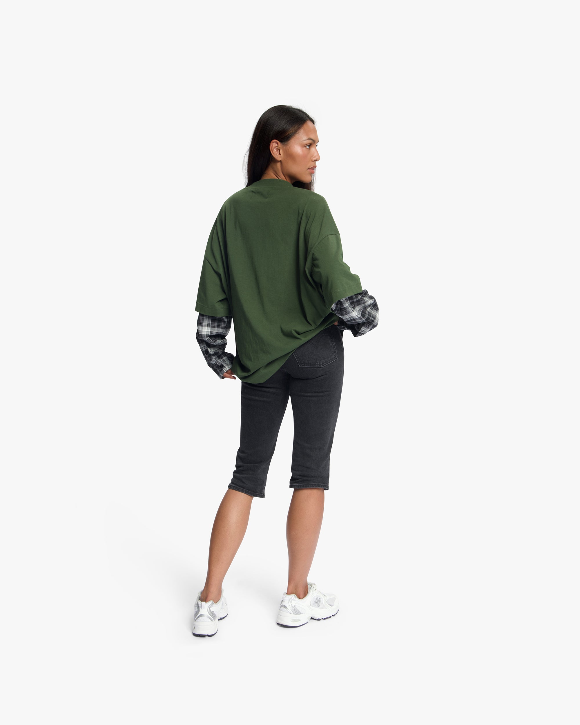 Croyez Layered Race T-Shirt | Forest Green