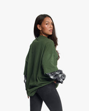 Croyez Layered Race T-Shirt | Forest Green