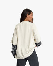 Croyez Layered Race T-Shirt | Light Beige