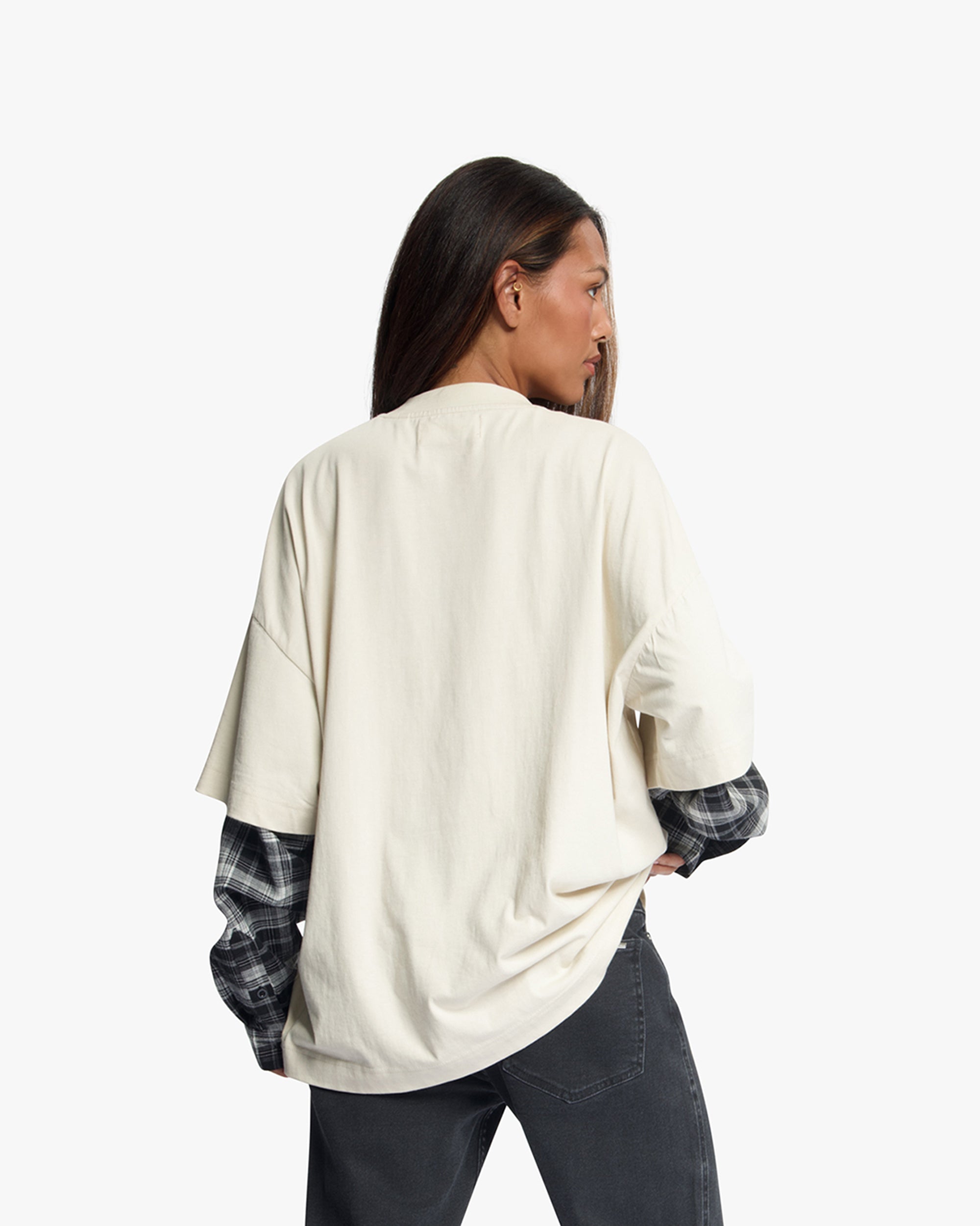 Croyez Layered Race T-Shirt | Light Beige
