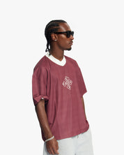 Croyez Camo Mesh Jersey | Cherry/Off-White