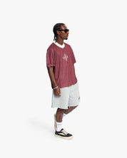 Croyez Camo Mesh Jersey | Cherry/Off-White