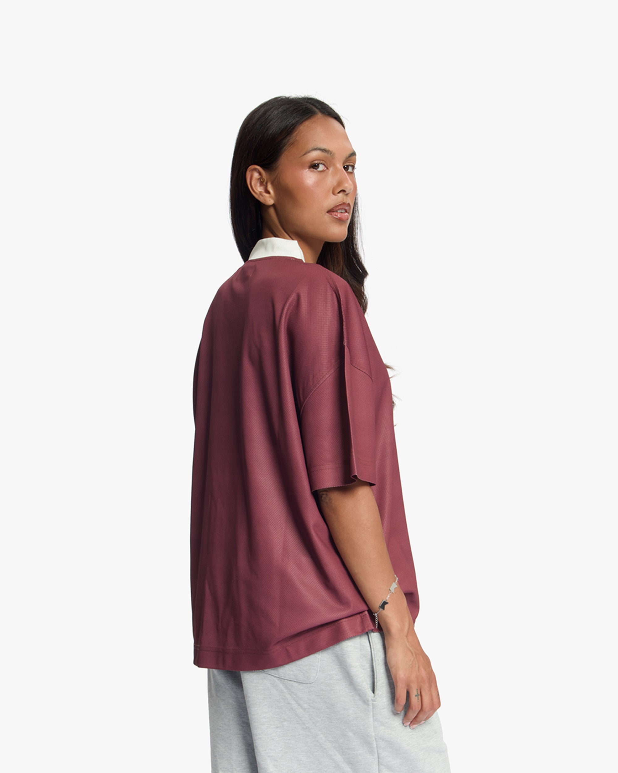 Croyez Camo Mesh Jersey | Cherry/Off-White