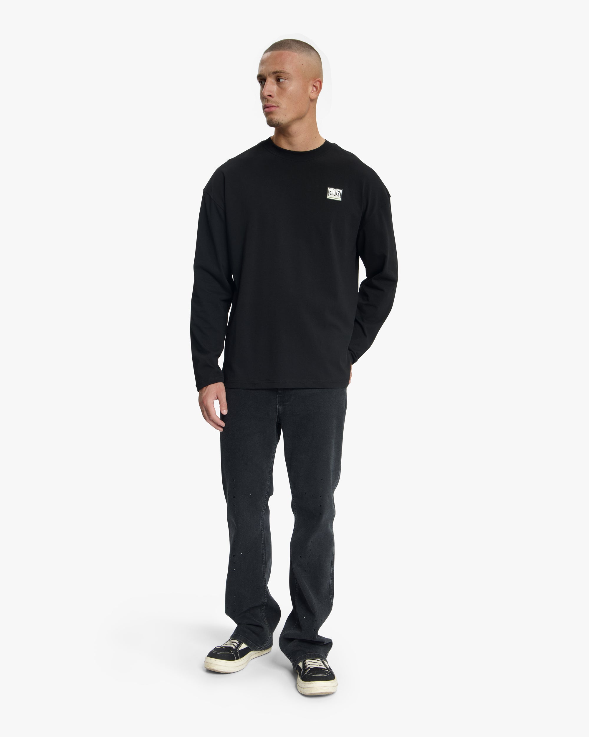 Croyez Patch Longsleeve T-Shirt | Black