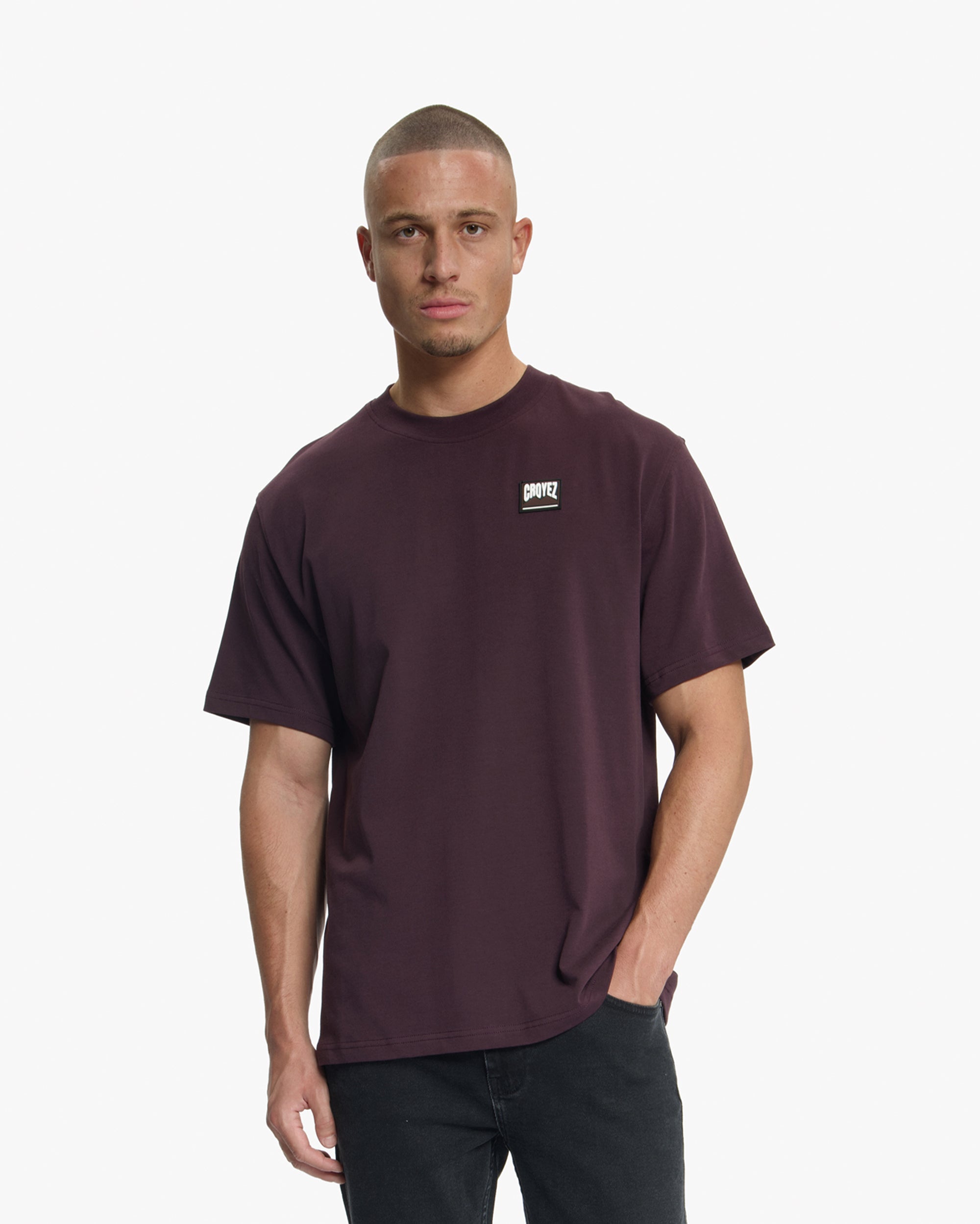 Croyez Patch T-Shirt | Raisin Red