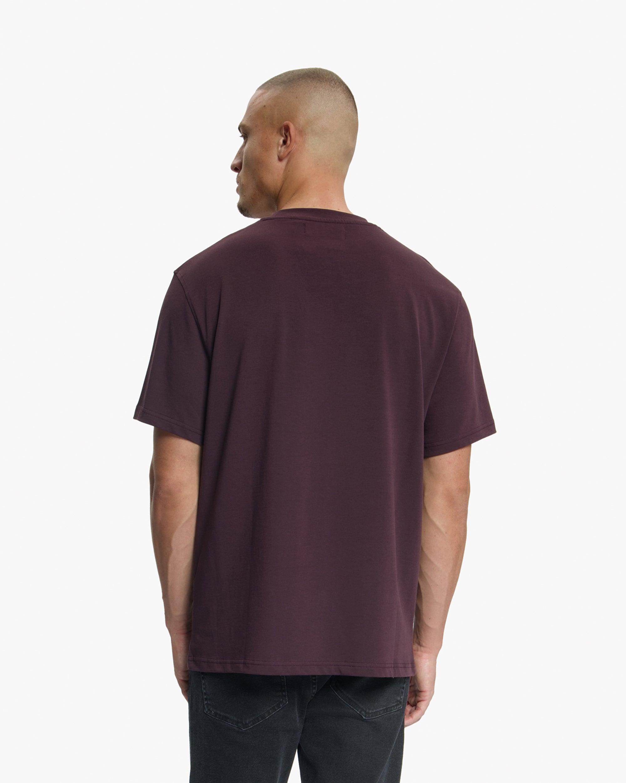 Croyez Patch T-Shirt | Raisin Red