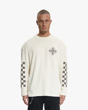Croyez Cross Longsleeve T-Shirt | Light Beige
