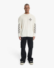 Croyez Cross Longsleeve T-Shirt | Light Beige