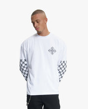 Croyez Cross Longsleeve T-Shirt | White