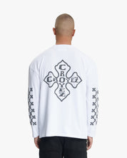 Croyez Cross Longsleeve T-Shirt | White
