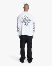 Croyez Cross Longsleeve T-Shirt | White