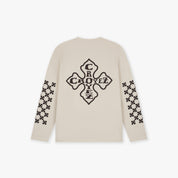 Croyez Cross Longsleeve T-Shirt | Light Beige