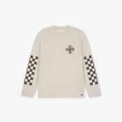 Croyez Cross Longsleeve T-Shirt | Light Beige