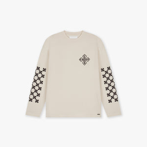 Croyez Cross Longsleeve T-Shirt | Light Beige