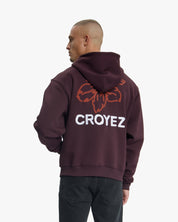 Croyez Gardener Zip Hoodie | Raisin Red