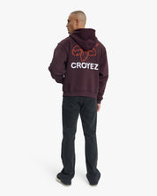 Croyez Gardener Zip Hoodie | Raisin Red