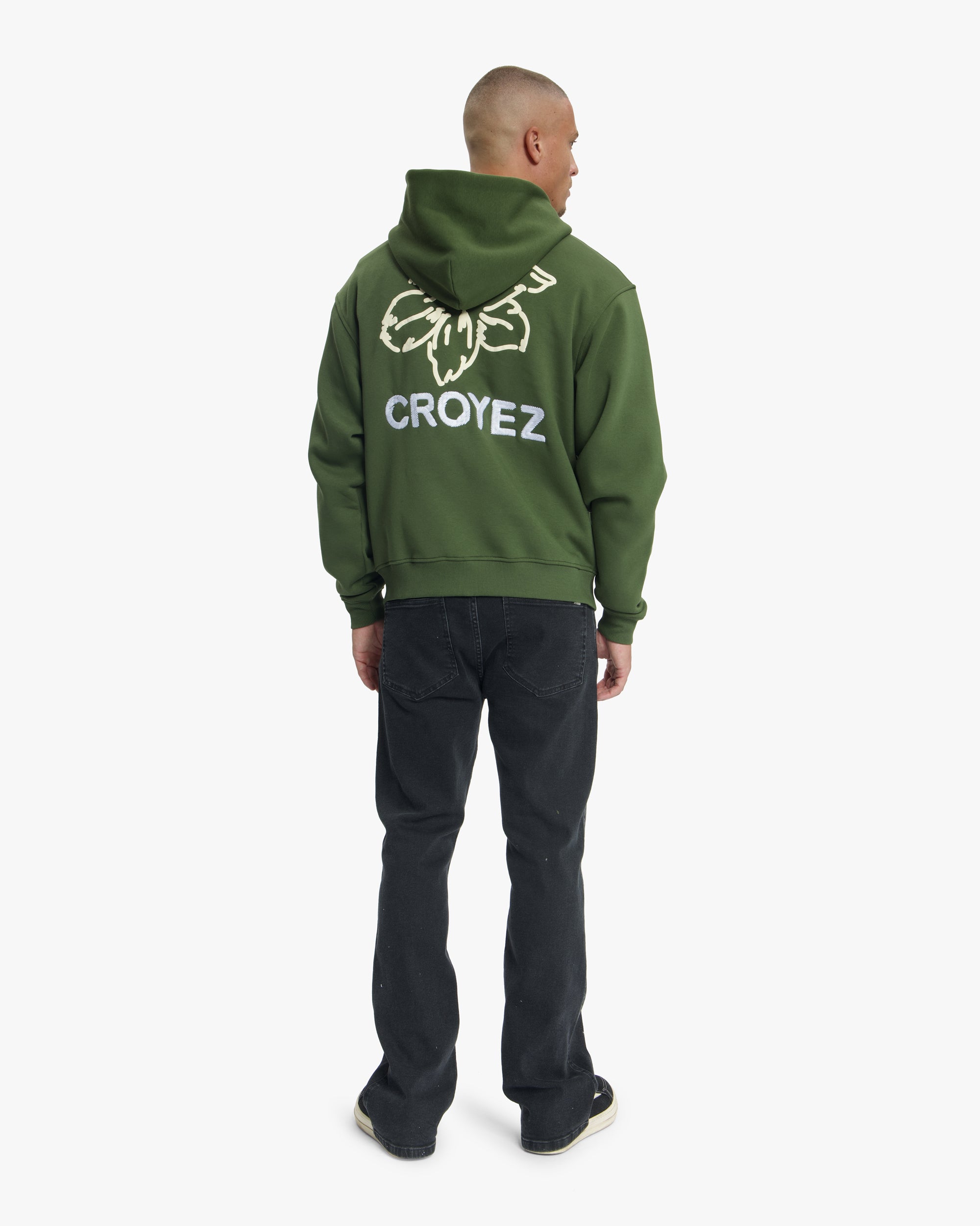 Croyez Gardener Zip Hoodie | Forest Green