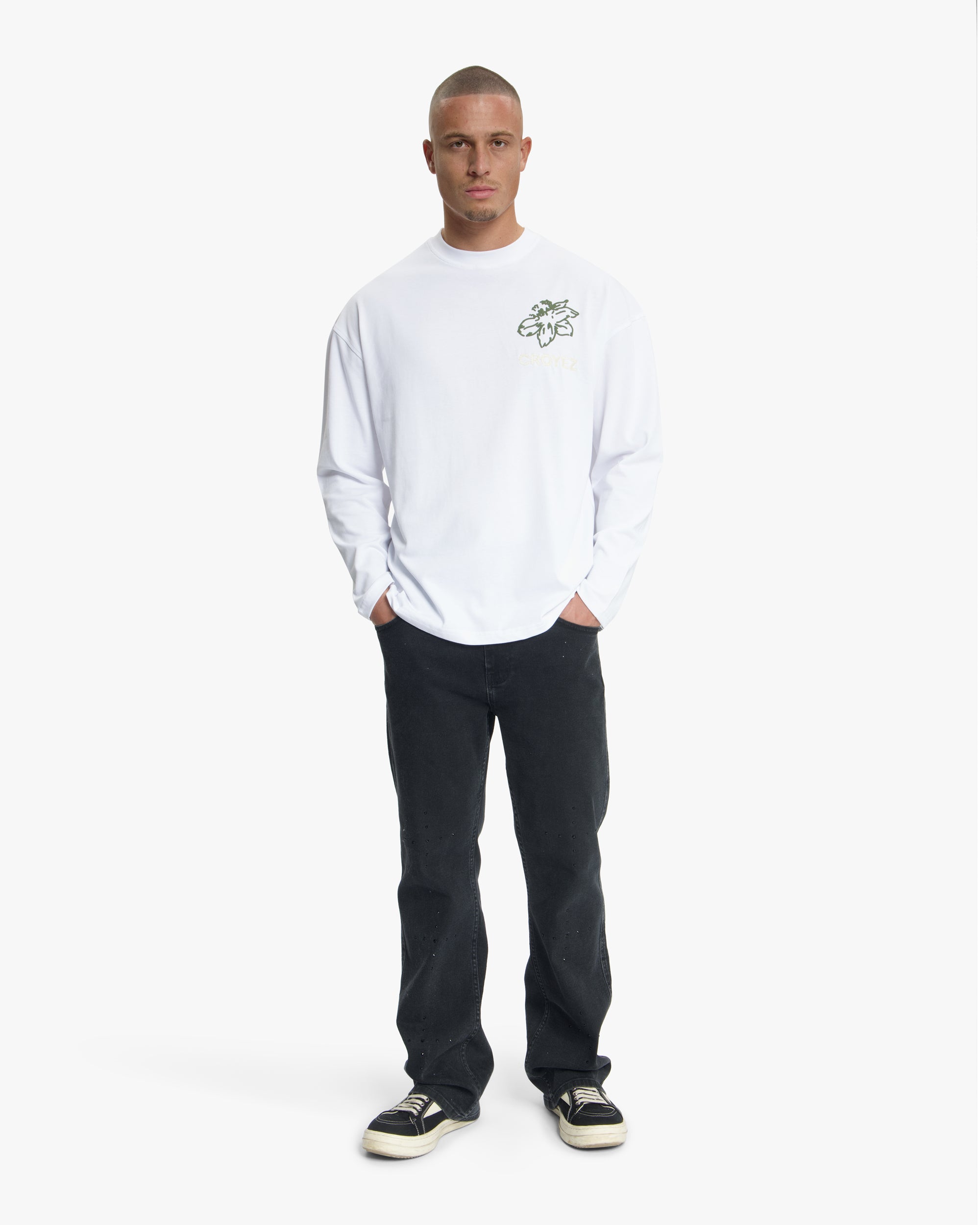 Croyez Gardener Longsleeve T-Shirt | White