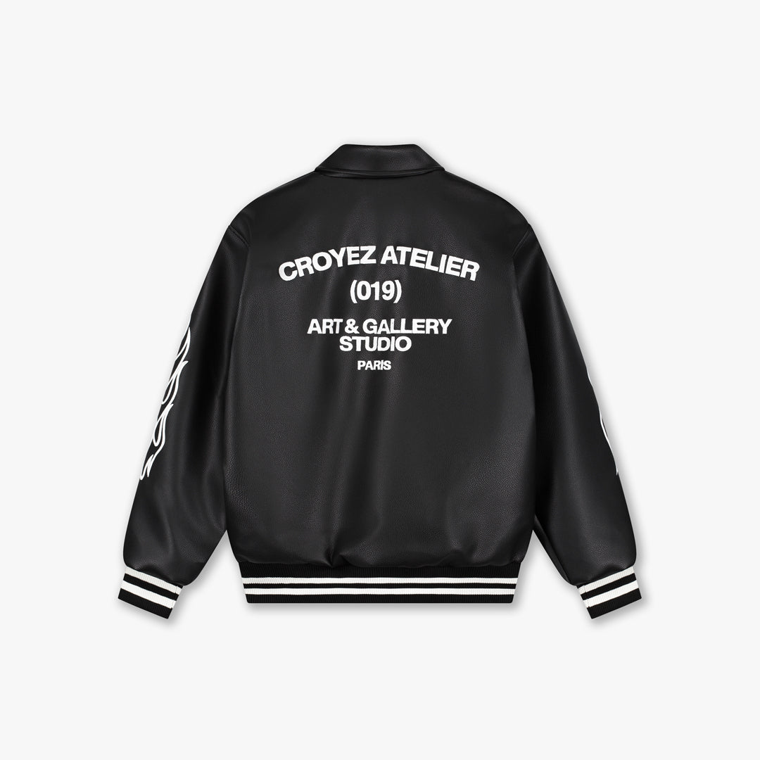 Croyez Studio Leather Jacket | Black
