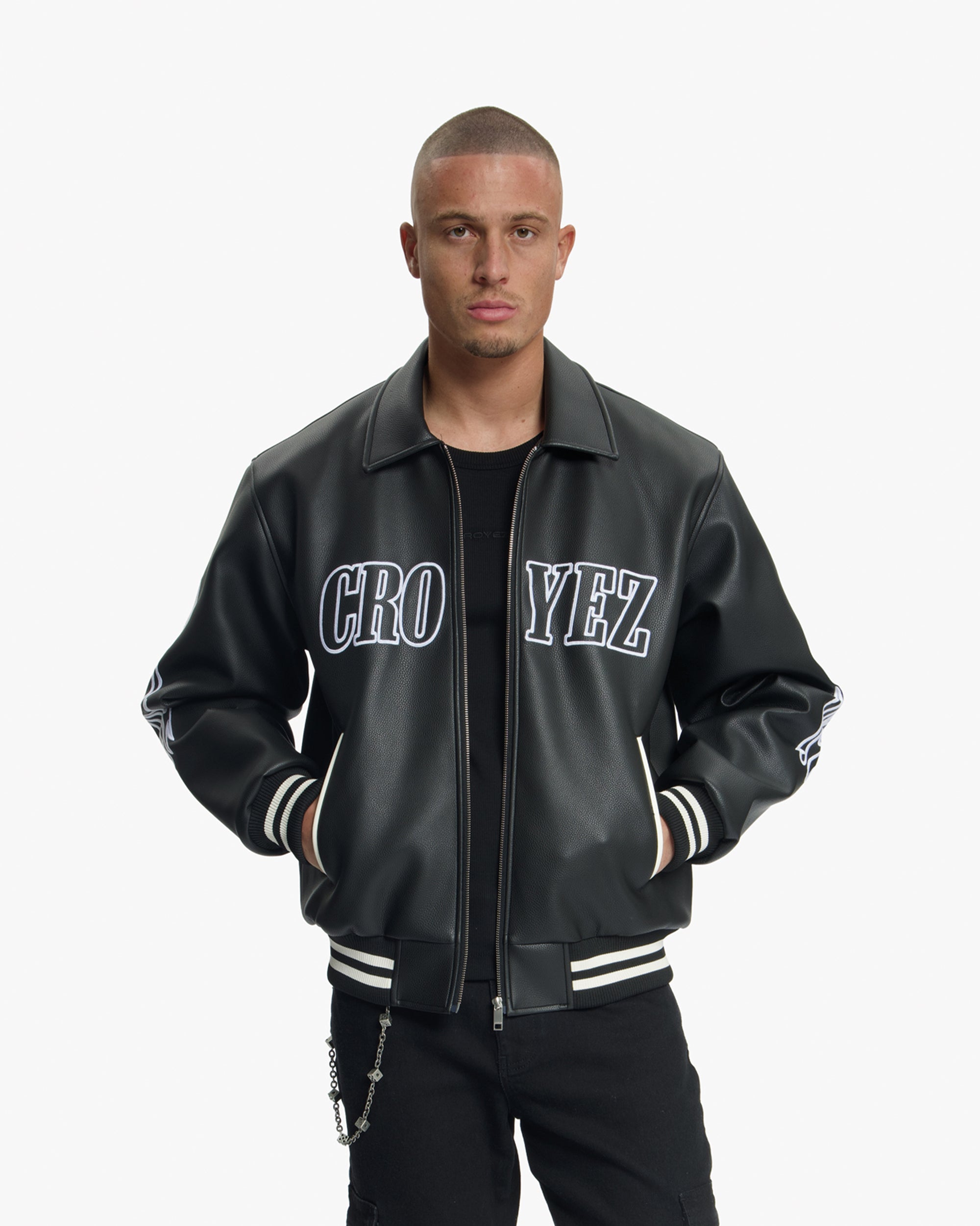 Croyez Studio Leather Jacket | Black