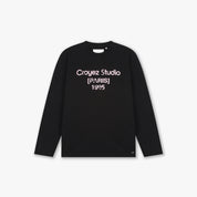 Croyez Studio Damaged Longsleeve T-Shirt | Black