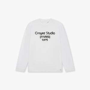 Croyez Studio Damaged Longsleeve T-Shirt | White