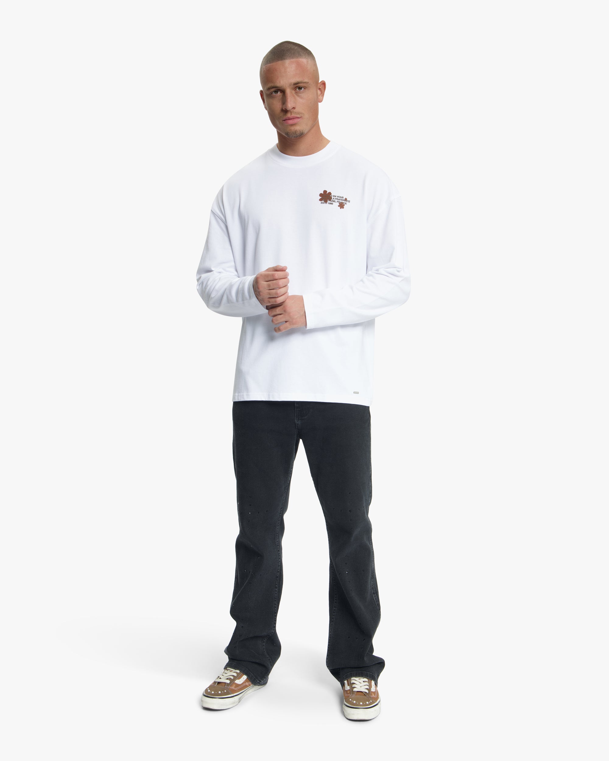 Croyez Silhouette 2.0 Longsleeve T-Shirt | White