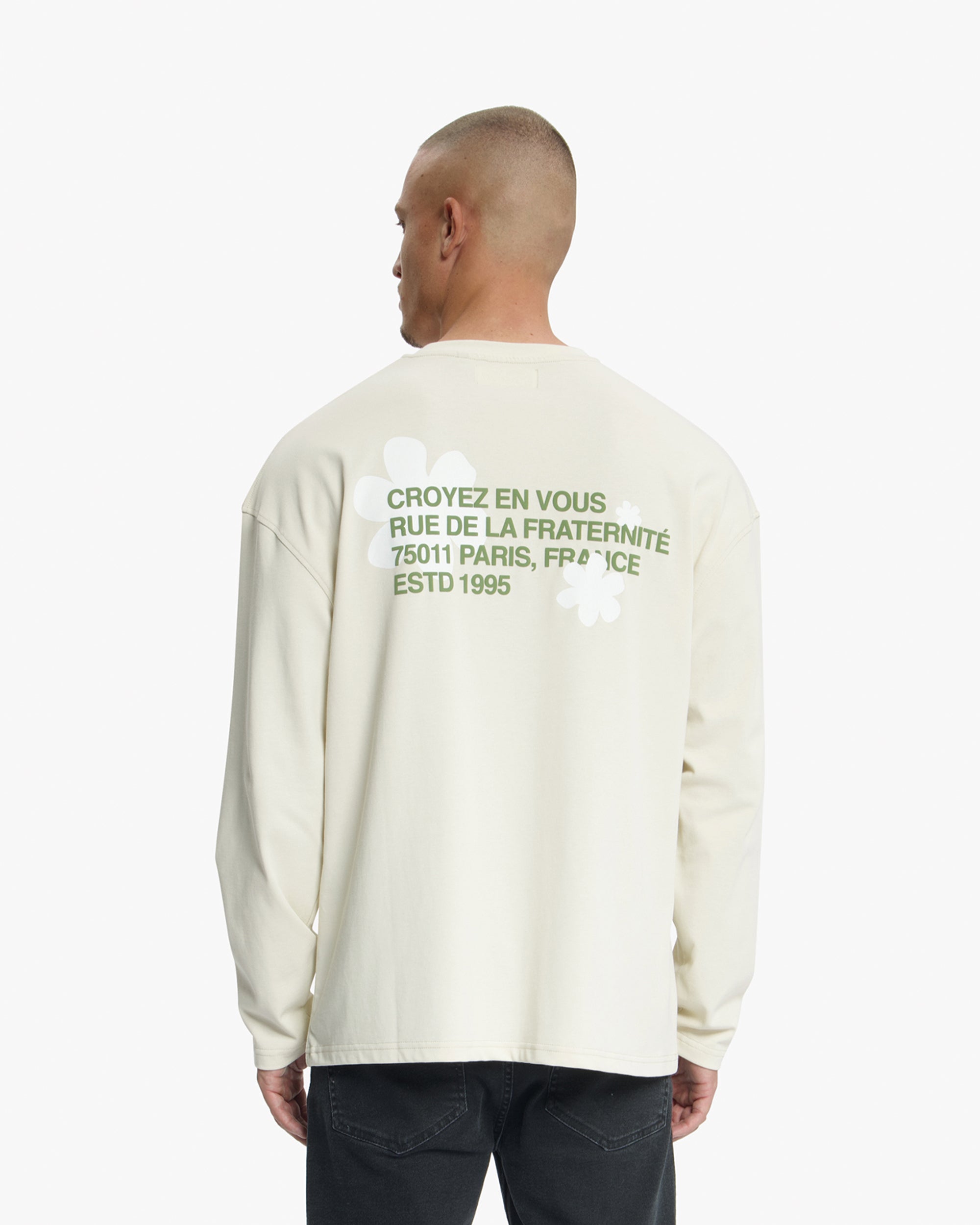 Croyez Silhouette 2.0 Longsleeve T-Shirt | Light Beige
