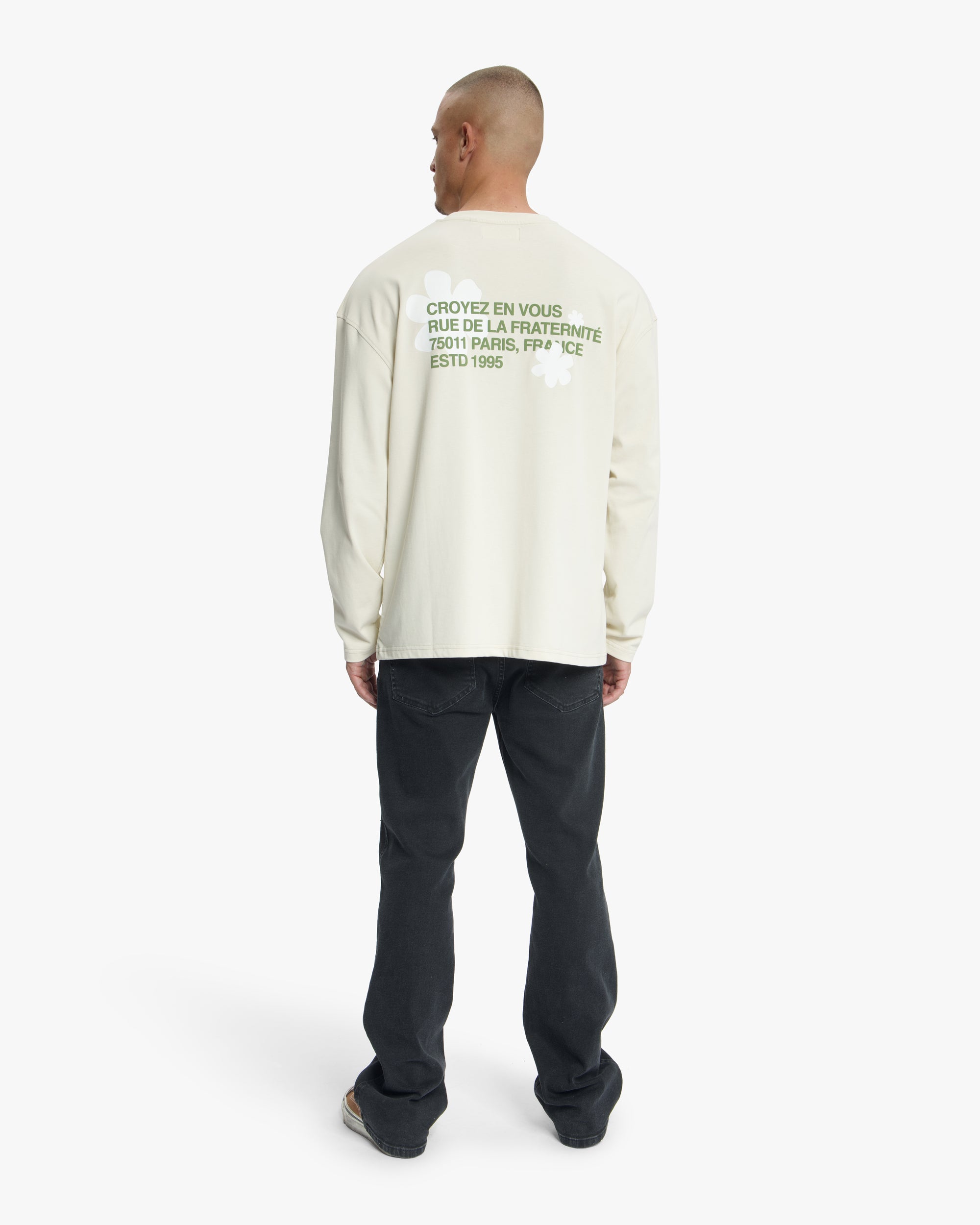 Croyez Silhouette 2.0 Longsleeve T-Shirt | Light Beige