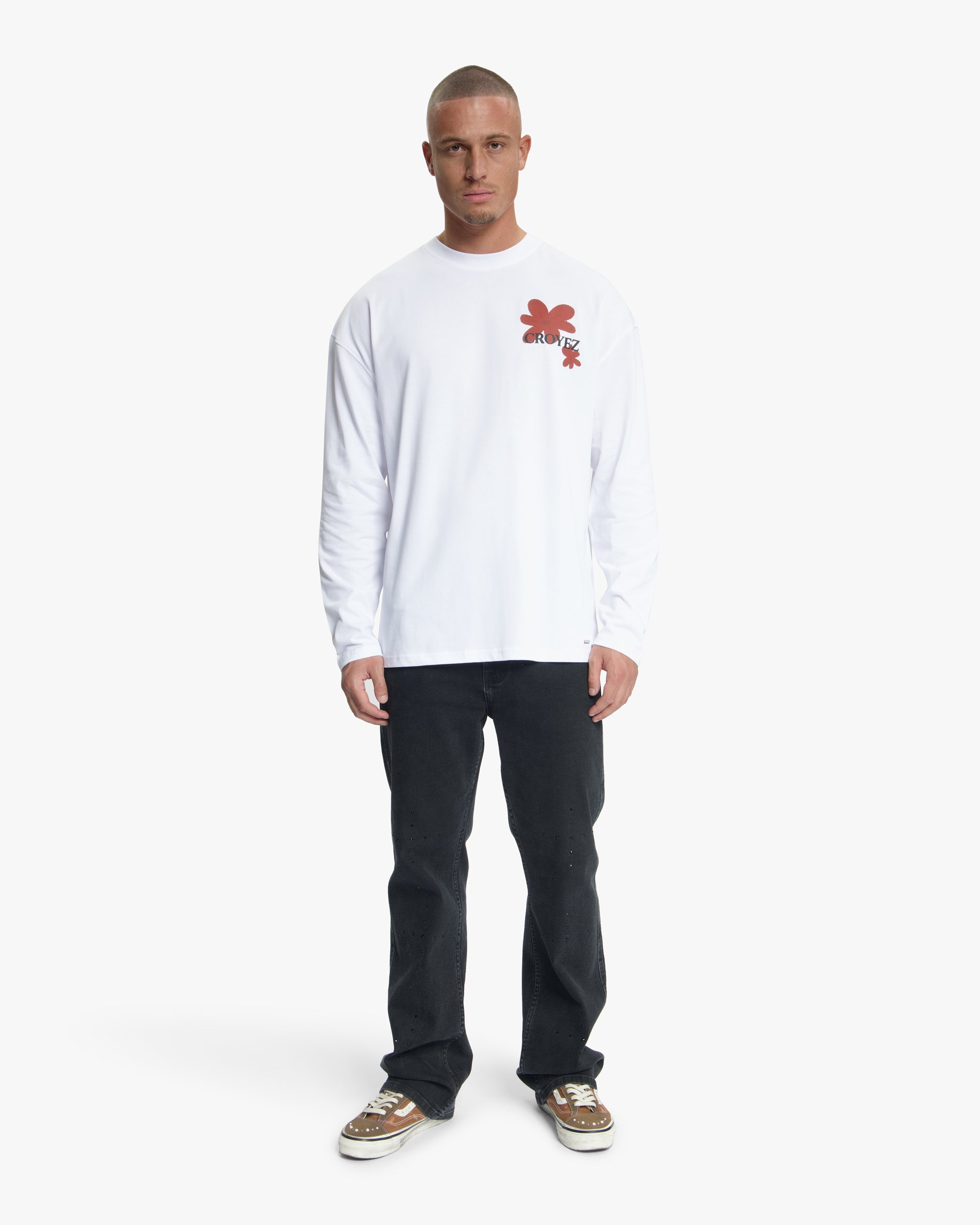 Croyez Botanique Longsleeve T-Shirt | White