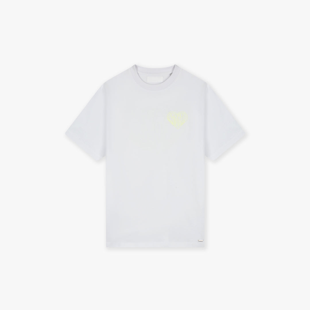 Croyez Stitched Heart T-Shirt | White