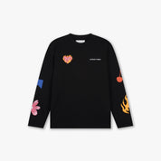 Croyez Sketched Longsleeve T-Shirt | Black