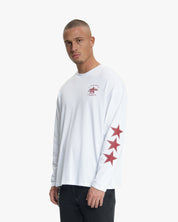 Croyez Rockstar Longsleeve T-Shirt | White/Cherry