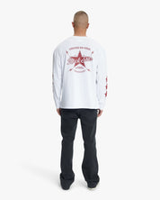 Croyez Rockstar Longsleeve T-Shirt | White/Cherry