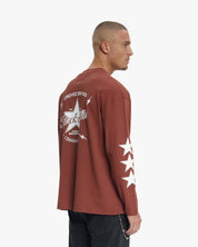 Croyez Rockstar Longsleeve T-Shirt | Melted Red