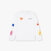 Croyez Sketched Longsleeve T-Shirt | White
