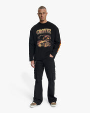 Croyez Firestorm Longsleeve T-Shirt | Black