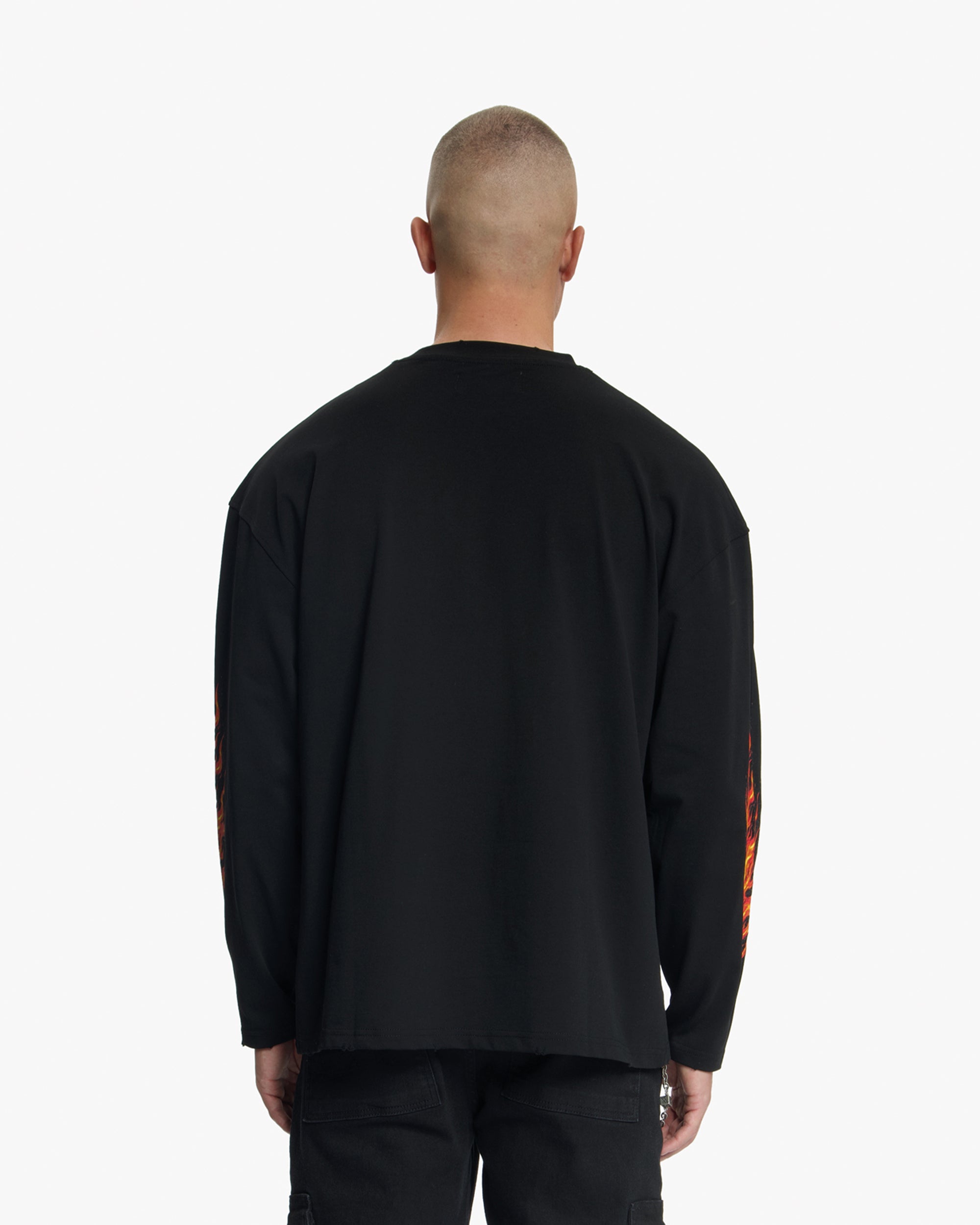 Croyez Firestorm Longsleeve T-Shirt | Black