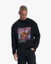 Croyez Midnight Eagle Longsleeve T-Shirt | Black