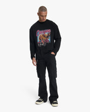 Croyez Midnight Eagle Longsleeve T-Shirt | Black