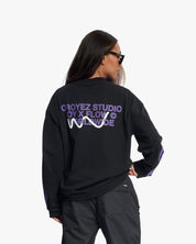 Croyez X Joy X Flow Longsleeve T-Shirt | Black/Purple