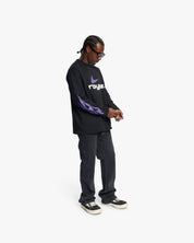 Croyez X Joy X Flow Longsleeve T-Shirt | Black/Purple